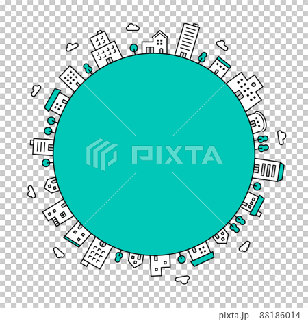 Cityscape icon set 88186014