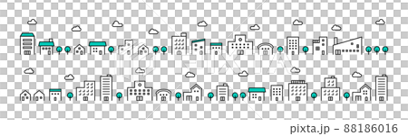 Cityscape icon set 88186016