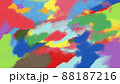 カラフルな油彩の手書き背景 88187216