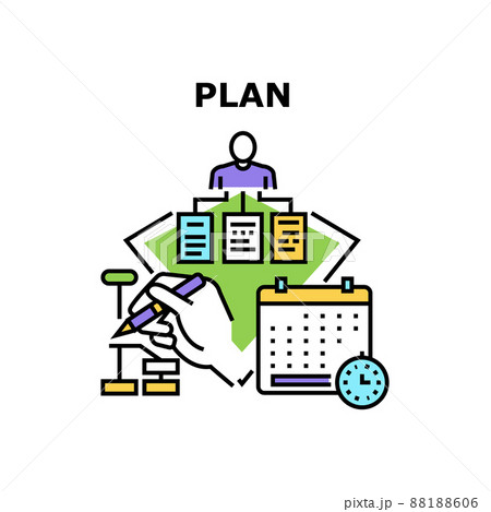 Plan Development Vector Concept Color Illustrationのイラスト素材 [88188606 ...