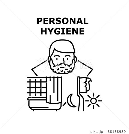 Brushing teeth RGB color icon. Toothpaste and paste in bathroom. Towel for personal  cleanliness and hygiene. Isolated vector illustration. Everyday bath  routine simple filled line drawing Stock Vector | Adobe Stock
