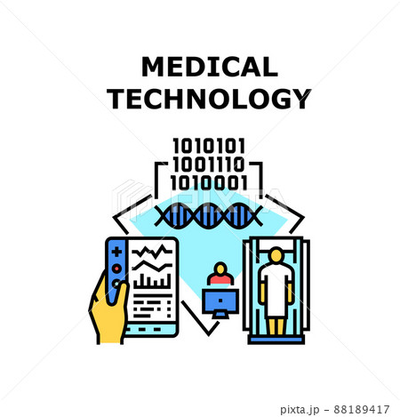 Medical Technology Vector Concept Illustration 88189417