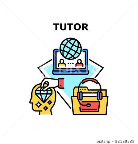 Tutor Education Vector Concept Color Illustration 88189539
