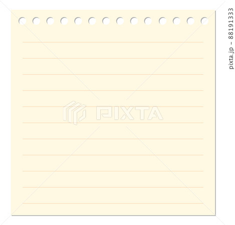 シンプルでフラットなメモ用紙 88191333