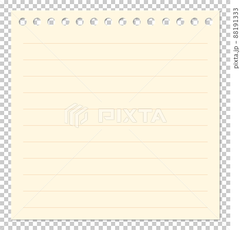 シンプルでフラットなメモ用紙 88191333
