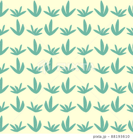 seamless pattern with different cactus. Bright repeated texture with green cacti. Natural hand drawing background with desert plants. 88193610