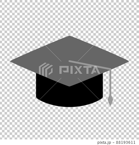 博士帽子のイラスト。大学の卒業式イメージ。 88193611