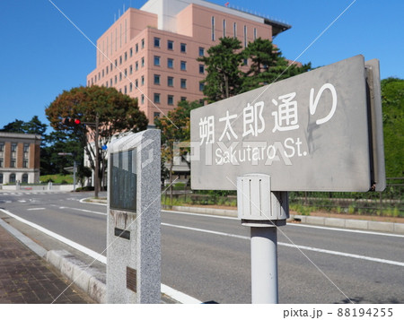 群馬県庁前の朔太郎通り 群馬県庁前の朔太郎通り 88194255