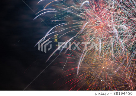 Night view of the New Year fireworks over Macau Tower Night view of the New Year fireworks over Macau Tower 88194450
