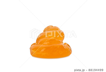 Orange slime isolated on white. Antistress toy 88194499
