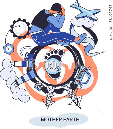 Environmental, ecological problems air and atmosphere carbon pollution, causes of climate change 88195743