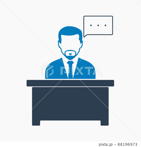Manager Icon. Flat style vector EPS. Manager Icon. Flat style vector EPS. 88196973