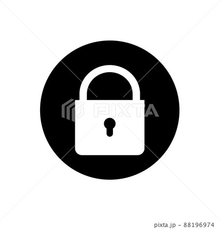 Security Lock Button Icon. Editable Vector EPS Symbol Illustration. Security Lock Button Icon. Editable Vector EPS Symbol Illustration. 88196974