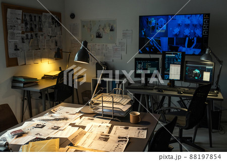 Interior of contemporary federal bureau of investigations Interior of contemporary federal bureau of investigations 88197854