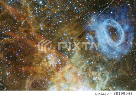 Cluster of stars. Nebula. Elements of this image furnished by NASA 88199043