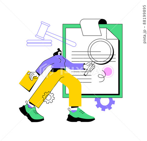 Legal research abstract concept vector illustration. Legal precedent, decision making, data collection, judge decision, statutes and regulations, jurisprudence, law dictionary abstract metaphor. Legal research abstract concept vector illustration. Legal precedent, decision making, data collection, judge decision, statutes and regulations, jurisprudence, law dictionary abstract metaphor. 88199895