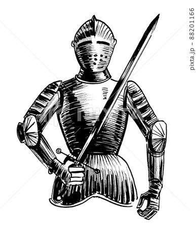 Medieval Knight Drawing Poster by Shelagh Watkins  Fine Art America