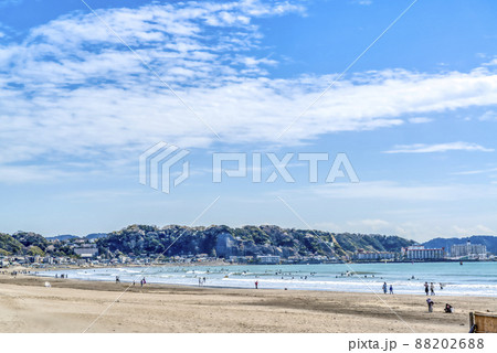 鎌倉の風景 材木座海岸 鎌倉の風景 材木座海岸 88202688