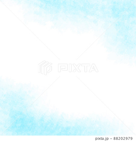 水彩テクスチャの背景素材 ブルー 夏イメージ 正方形 水彩テクスチャの背景素材 ブルー 夏イメージ 正方形 88202979