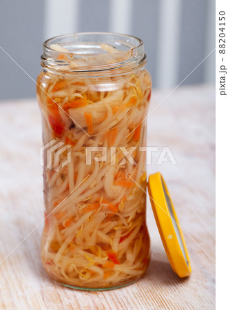 Exotic Chinese salad in glass jar Exotic Chinese salad in glass jar 88204150
