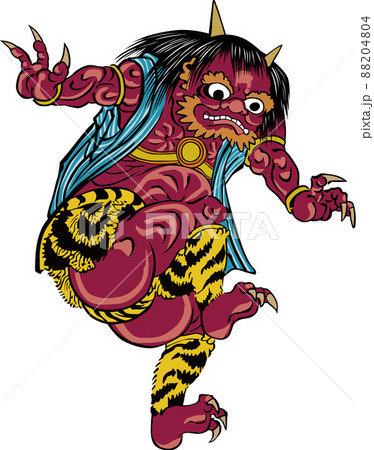 浮世絵 鬼 その22のイラスト素材 [88204804] - PIXTA