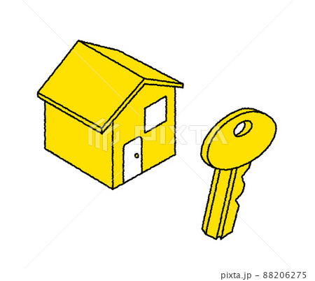 家と鍵のイラスト 88206275