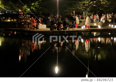 京都大覚寺観月の夕べ 2020年10月3日 京都大覚寺観月の夕べ 2020年10月3日 88206723