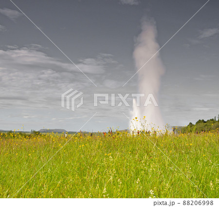 Eruption of Strokkur Geyser, Iceland 88206998