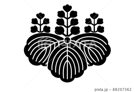 日本の家紋五七桐 日本の家紋五七桐 88207362