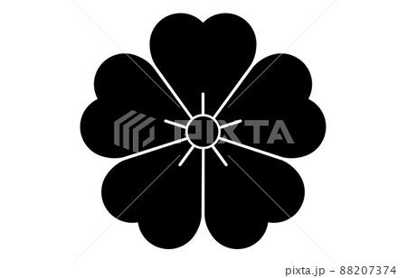 日本の家紋桜 88207374