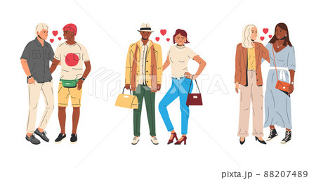 Collection of Different Types of Couples. Collection of Different Types of Couples. 88207489