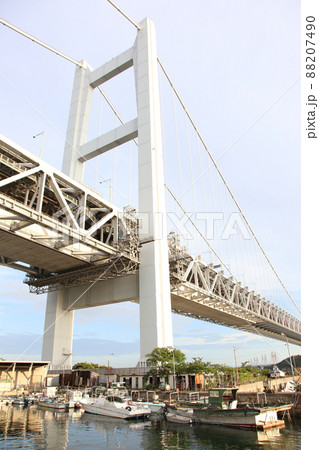 下津井港 下津井漁港 瀬戸大橋 岡山県倉敷 瀬戸内海 下津井港 下津井漁港 瀬戸大橋 岡山県倉敷 瀬戸内海 88207490