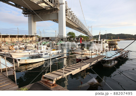 下津井港 下津井漁港 瀬戸大橋 岡山県倉敷 瀬戸内海 下津井港 下津井漁港 瀬戸大橋 岡山県倉敷 瀬戸内海 88207495