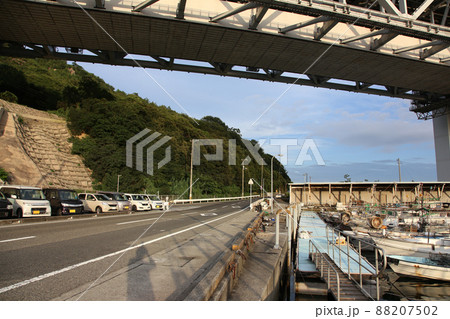 下津井港 下津井漁港 瀬戸大橋 岡山県倉敷 瀬戸内海 下津井港 下津井漁港 瀬戸大橋 岡山県倉敷 瀬戸内海 88207502