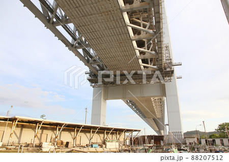 下津井港　下津井漁港　瀬戸大橋　岡山県倉敷 瀬戸内海 88207512