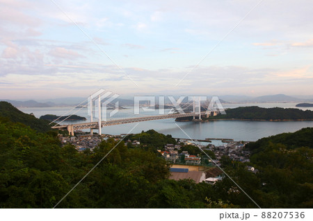 下津井港　下津井漁港　瀬戸大橋　岡山県倉敷 瀬戸内海 88207536