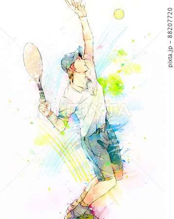 テニスをする男性 88207720