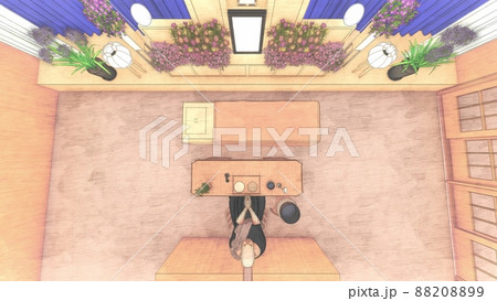 葬式 葬儀場 人あり CG イラスト 葬式 葬儀場 人あり CG イラスト 88208899