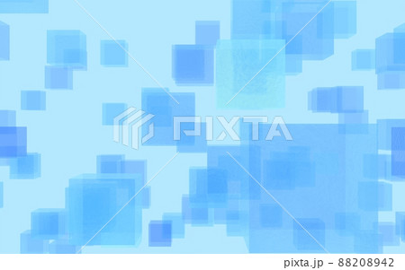 3DCG 夏の海のイメージ、立方体のアブストラクト 3DCG 夏の海のイメージ、立方体のアブストラクト 88208942