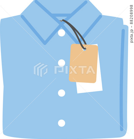 タグが付いた水色のシャツ 88208998