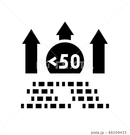 hyperinflation finance glyph icon vector illustration 88209435