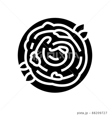 eggplant puree glyph icon vector illustration 88209727