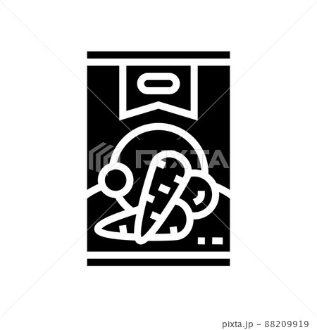 can carrot glyph icon vector illustration 88209919