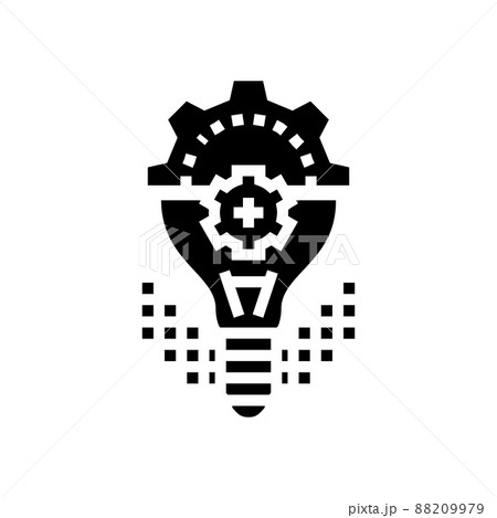 innovation light bulb glyph icon vector illustration innovation light bulb glyph icon vector illustration 88209979