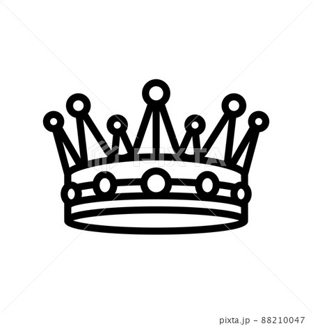 crown treasure line icon vector illustration crown treasure line icon vector illustration 88210047