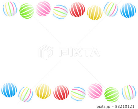 手毬飴のフレーム 横位置 手毬飴のフレーム 横位置 88210121