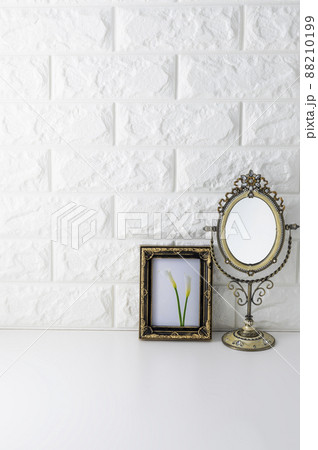 白レンガ壁の部屋イメージ 白レンガ壁の部屋イメージ 88210199