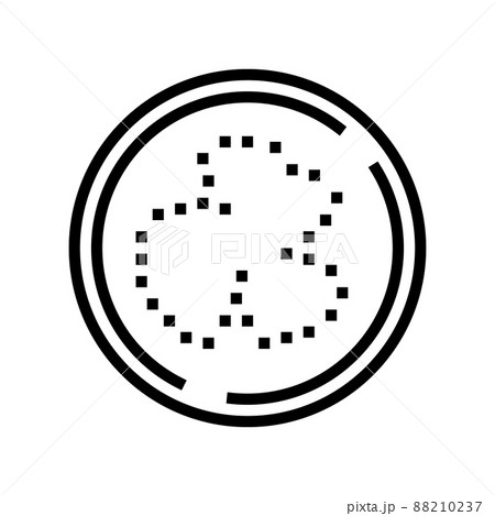 slice eggplant line icon vector illustration 88210237