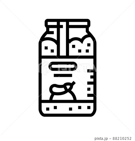 eggplant pulp line icon vector illustration 88210252