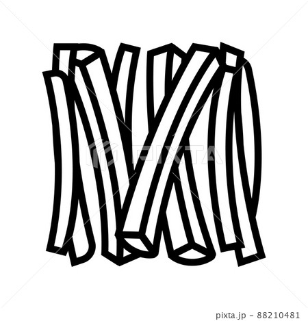 sticks carrot line icon vector illustration 88210481